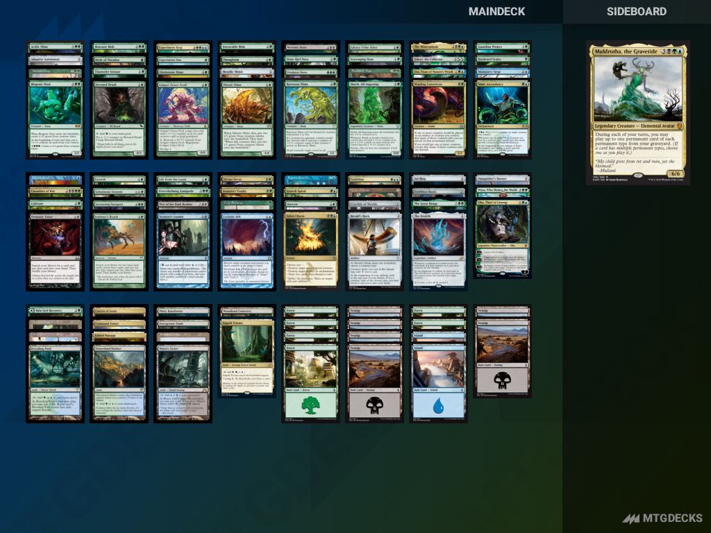 mtg ooze commander deck Ooze Tribal / Slime Storm Commander Deck – PREMIUM COLLECTOR SET –  GalaxyDeck main image 0