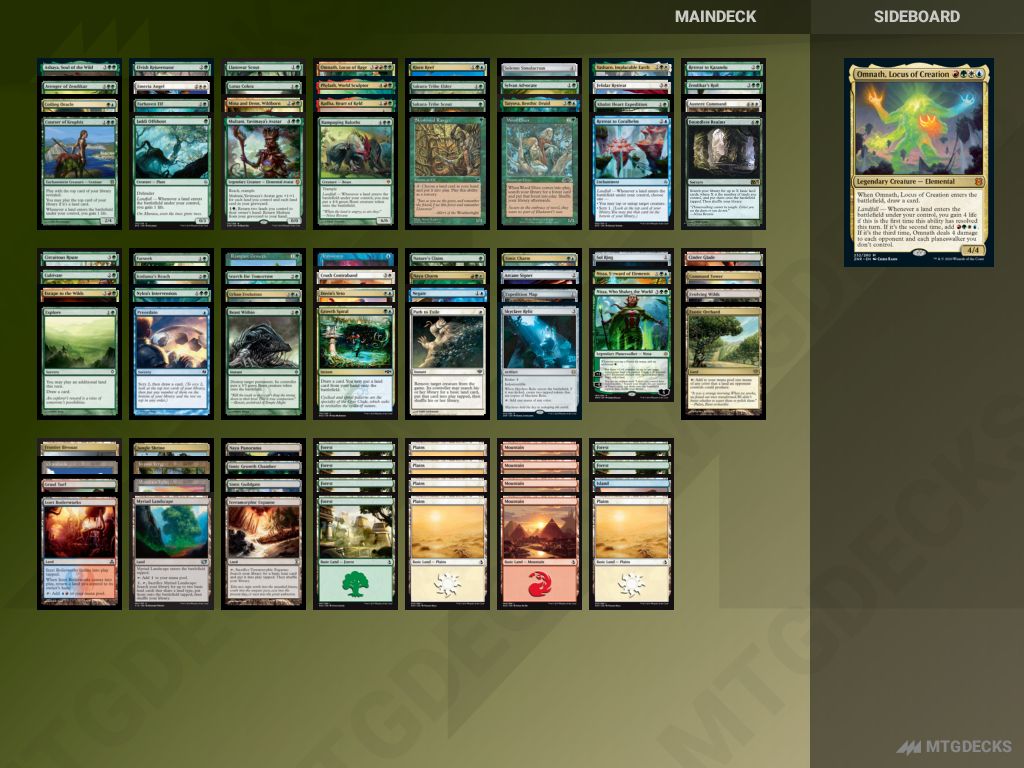 Commander Omnath, Locus of Creation (Budget) deck by Wraith337  MTG DECKS