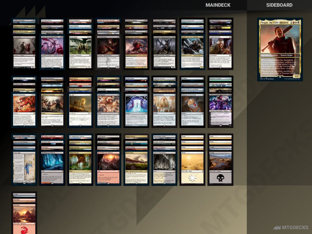 Commander Negan, the Cold Blooded EDH deck by JuicyMana  MTG DECKS