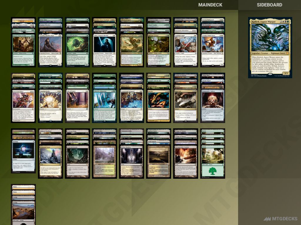 mtg kathril commander deck Kathril, Aspect Warper
