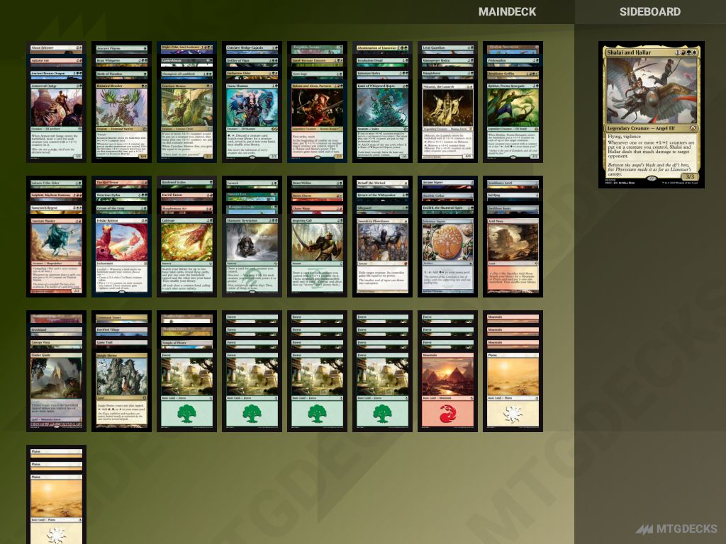 Commander Shalai and Hallar deck by TheDM  MTG DECKS