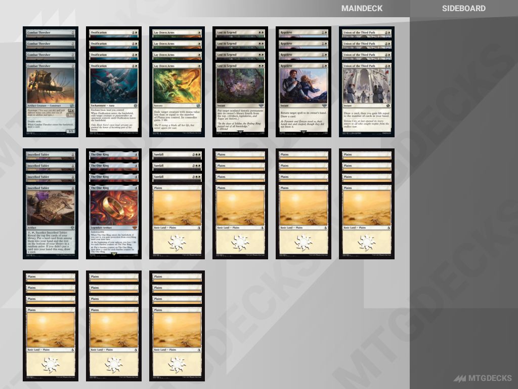 MTG Alchemy Mono White Control Top Decks MTG DECKS