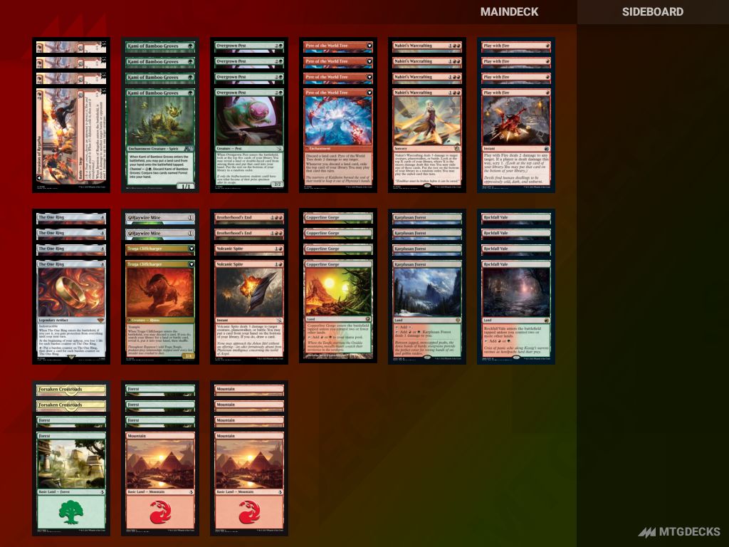 Arena Alchemy Alchemy Battle Burn deck by postscriptthree • MTG DECKS