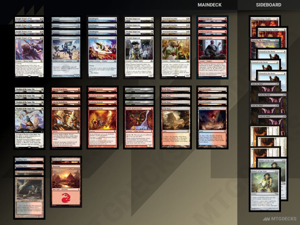 Modern Boros Convoke deck by aspiringspike • MTG DECKS