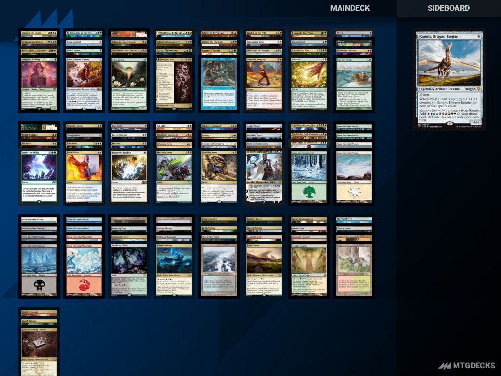 mtg ramos dragon engine commander deck Ramos, Dragon Engine GOLD SPELLS MUTATE 5c Magic Mtg Custom Commander –  CommanderComplete