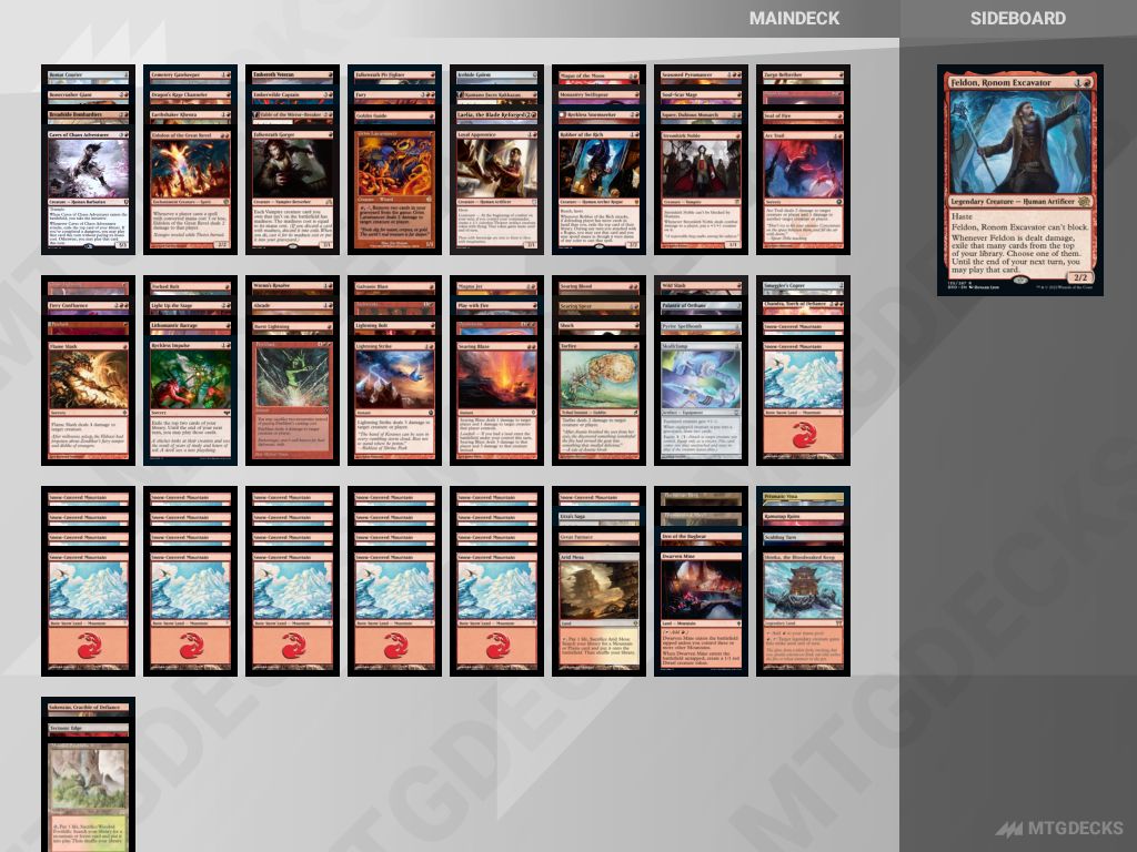 Duel-Commander 25 - Feldon, Ronom Excavator (Felix Tejada) deck by ...