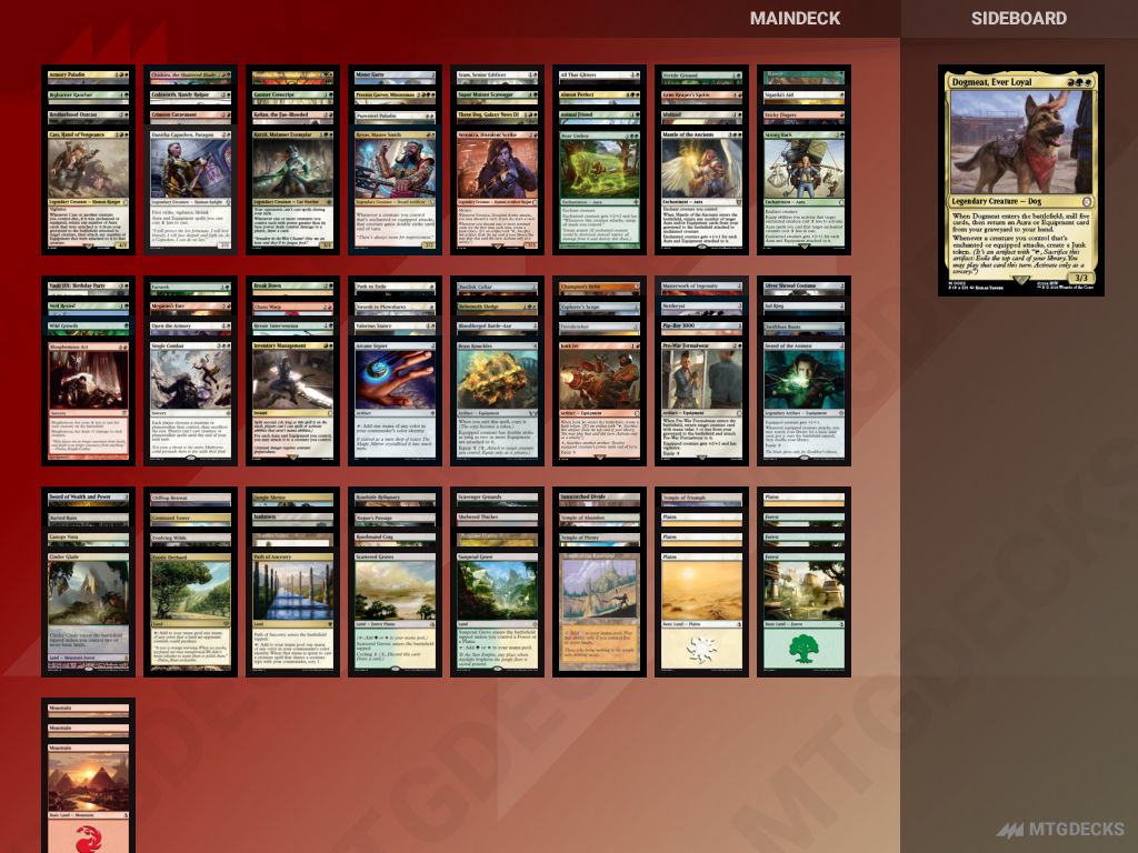 Commander Fallout, Dogmeat deck by Sage_  MTG DECKS