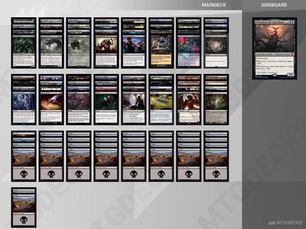 mtg sheoldred commander deck MTG Magic the Gathering Commander Deck