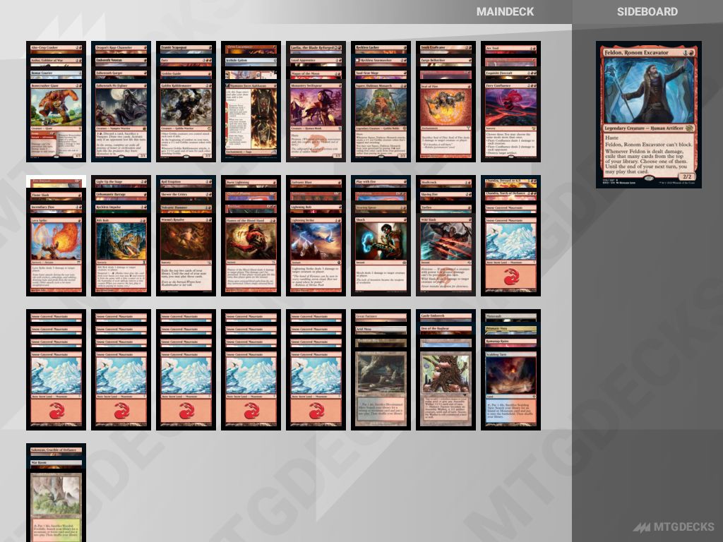 Duel-Commander Feldon, Ronom Excavator deck by Arvin Ibay • MTG DECKS
