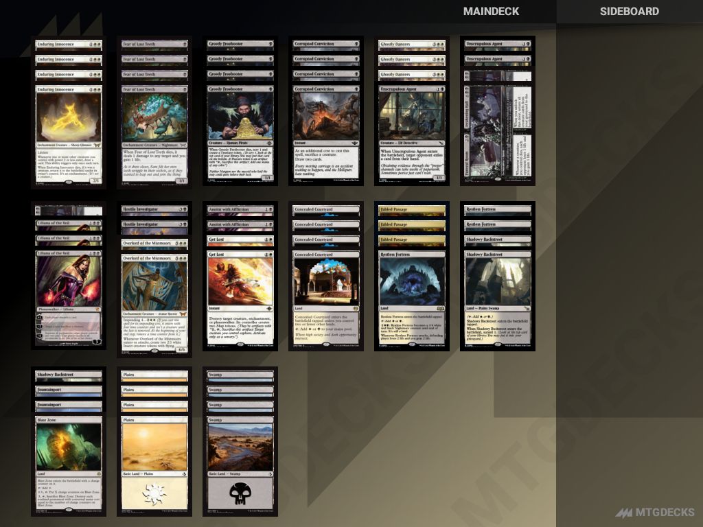 Arena Standard Funeral Dancers deck by Fleshgrafter • MTG DECKS