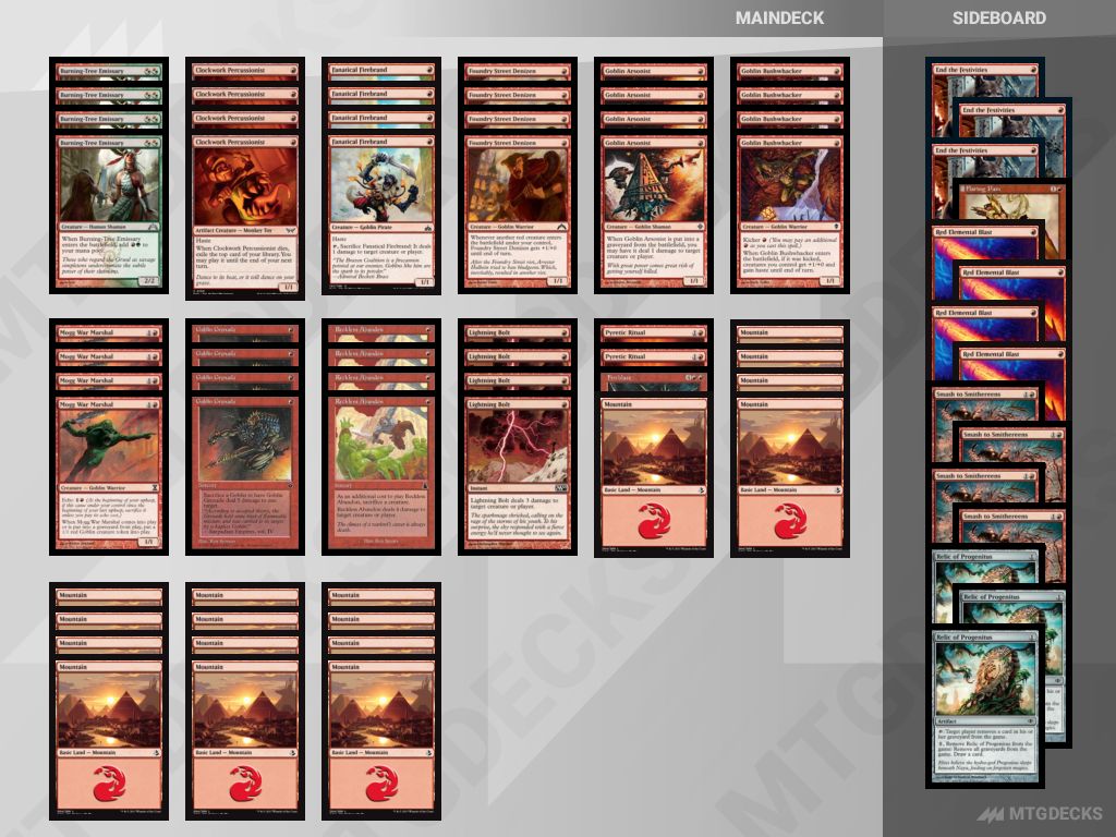 Pauper Mono-Red Goblins deck by AndK3 • MTG DECKS