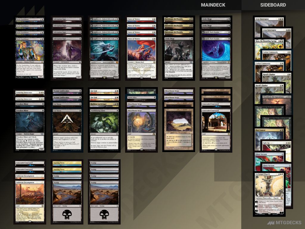 Standard セフィロスサクリファイス deck by トモミズ タクヤ • MTG DECKS