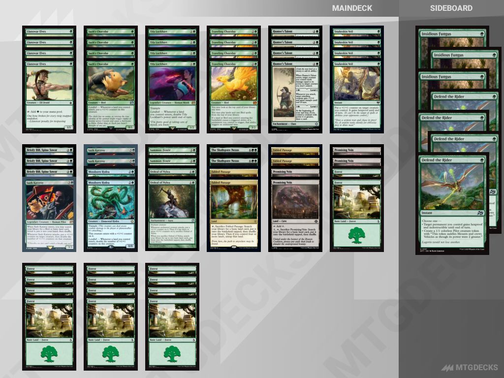Arena Standard Birdfall Stompy (FIN S) deck by Rolia • MTG DECKS