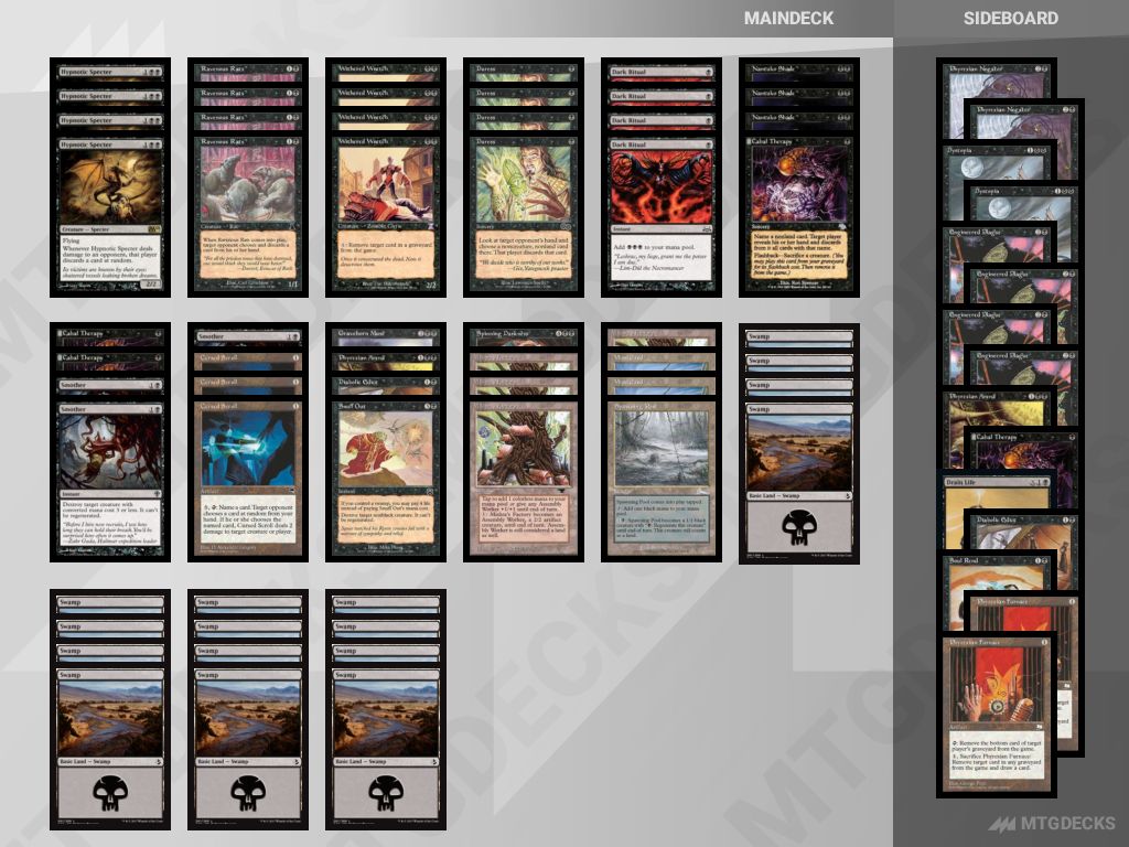 Premodern Moneyball Black deck by Stefano Chiari • MTG DECKS