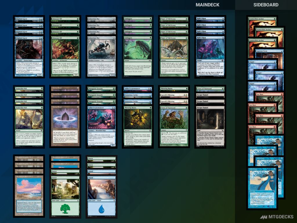Pauper Infect deck by Carter88 • MTG DECKS