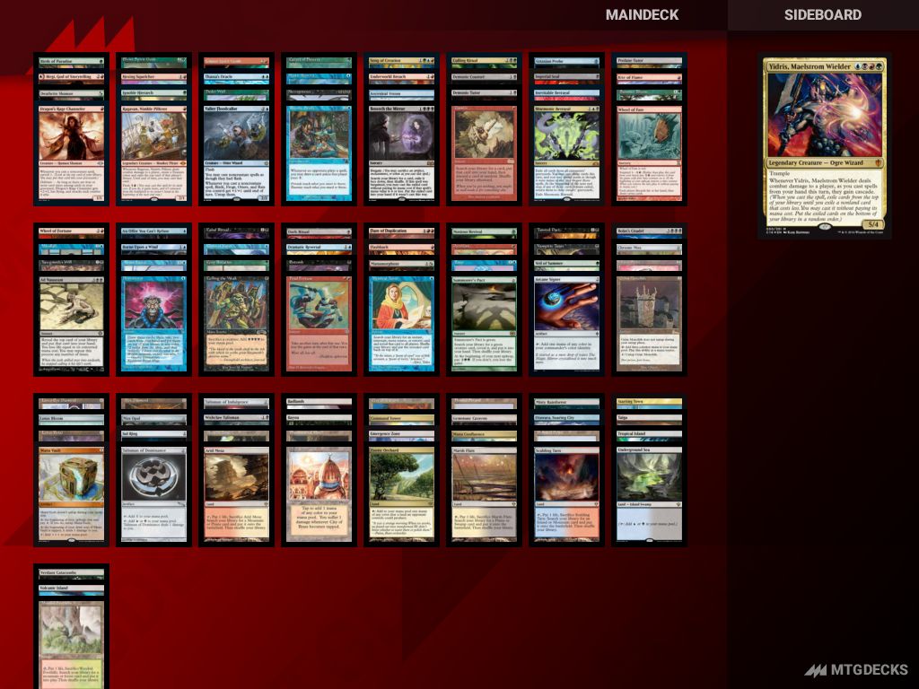 Commander Yidris, Maelstrom Wielder deck by Kayla Kiley  MTG DECKS