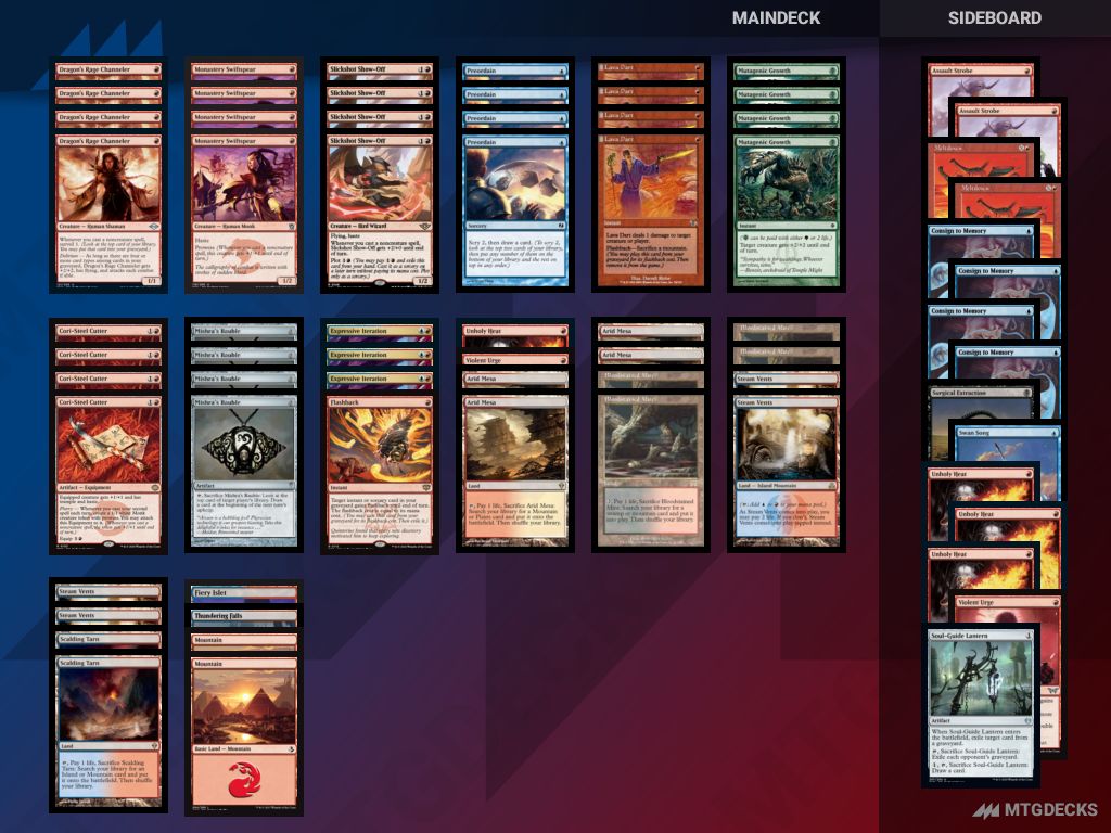 Modern イゼット果敢 deck by bigmagiclive • MTG DECKS