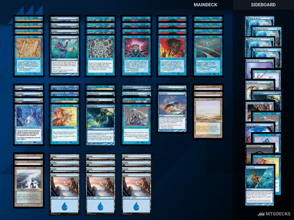 MTG Legacy Spiral Tide top decks • MTG DECKS